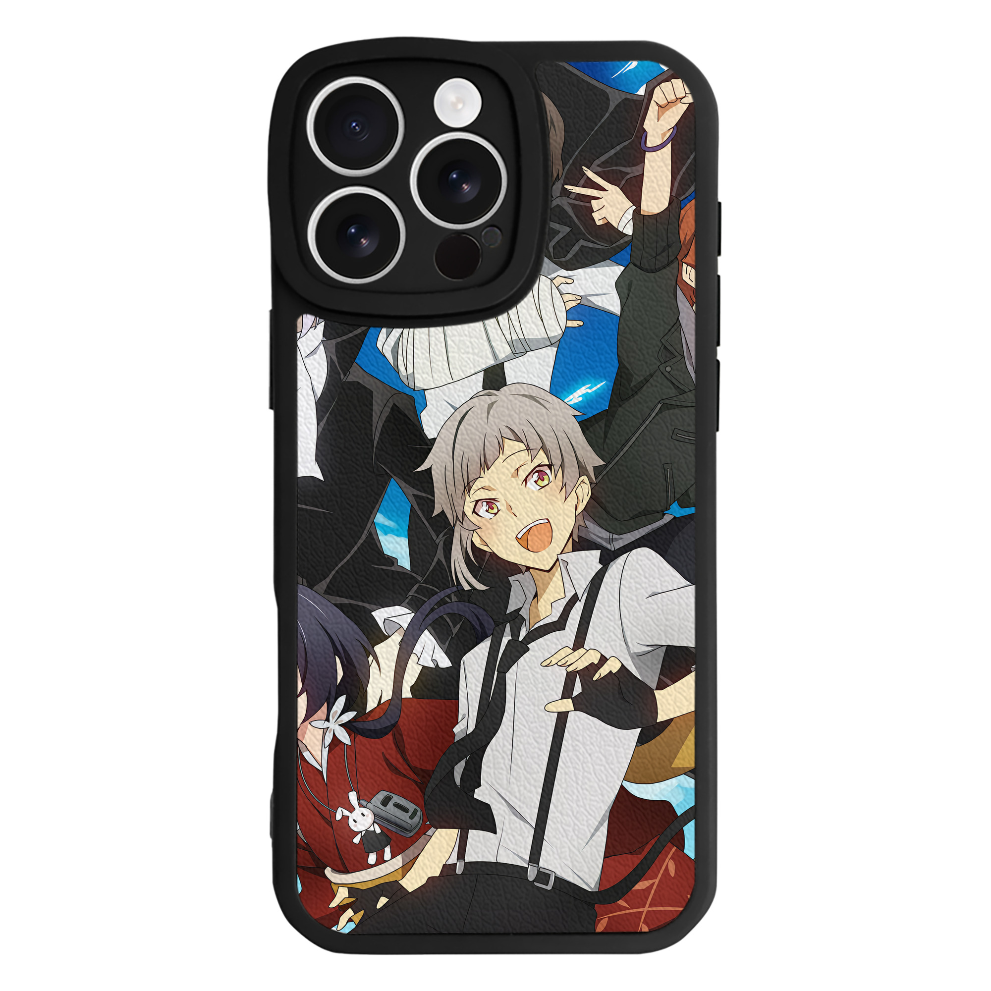 （画像用） 文豪ストレイドッグス Bungo Stray Dogs 【iPhone 16シリーズ対応】シリコンスマホケース（レザー調） 材質：シリコン